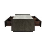 Tori Solid Wood Rectangle Coffee Table - Antique Gray - Image 8