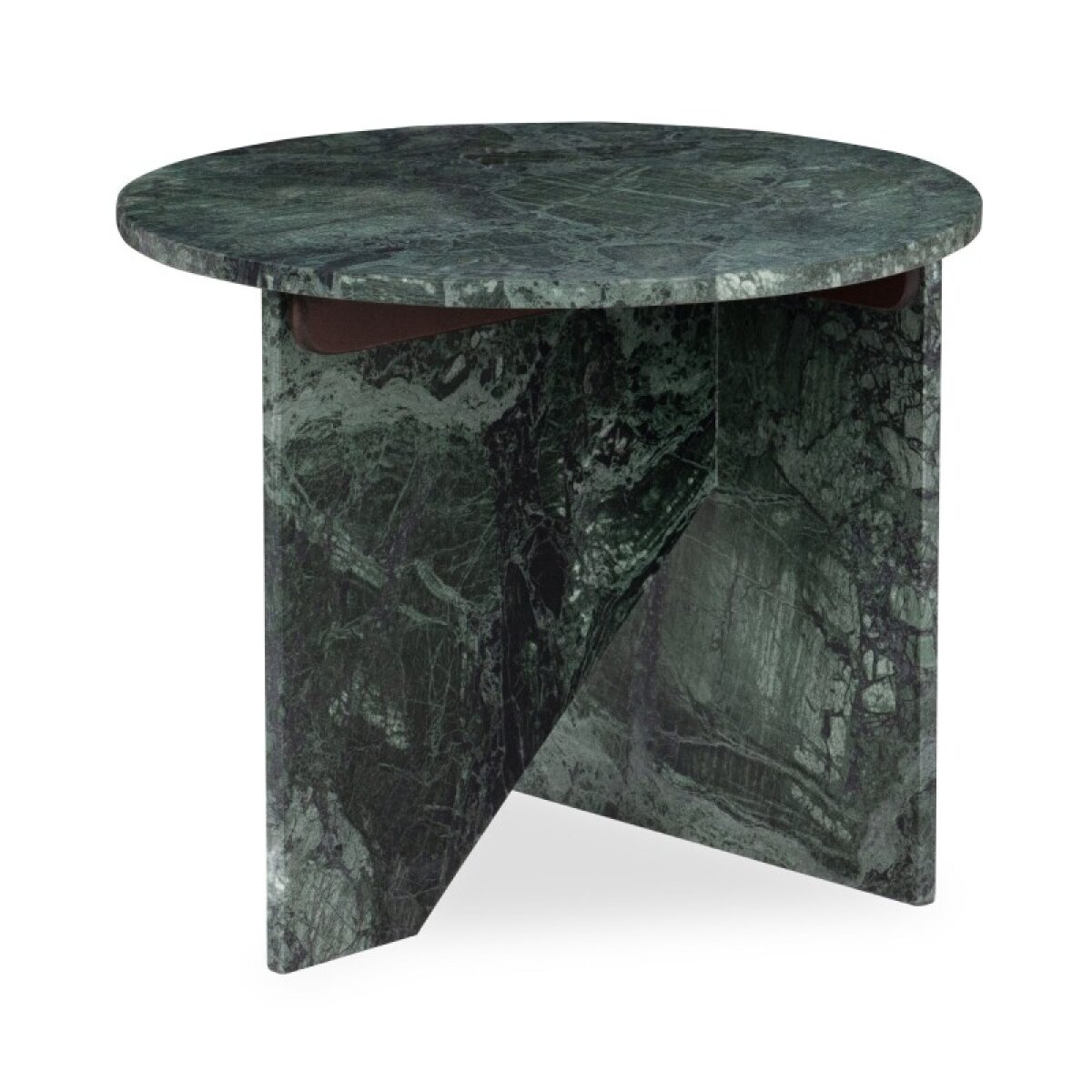 6e826ed7f3e33eae34c9f30ae411c85d Briley Marble Round Accent Table Large - Emeral Green - Image 1