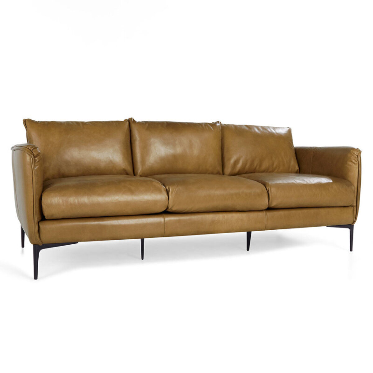6e939227f4ee3d6b12d10e0af7f3b42b Abigail Leather Sofa - Adobe Tan - Image 1