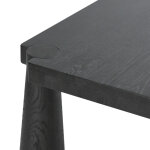 Atrop Solid Wood Rectangle Dining Table - Ink Black - Image 7