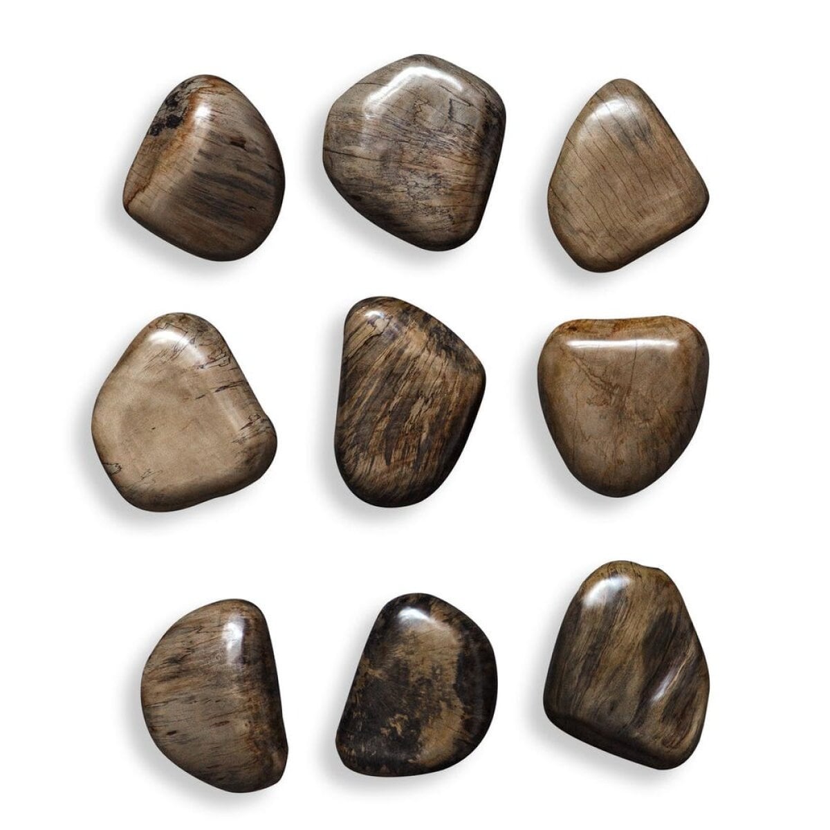 6f3bf702e260ead5ed4ba1b9986e375f Pebbles Wood Wall Decor, Walnut, S/9 - Image 1
