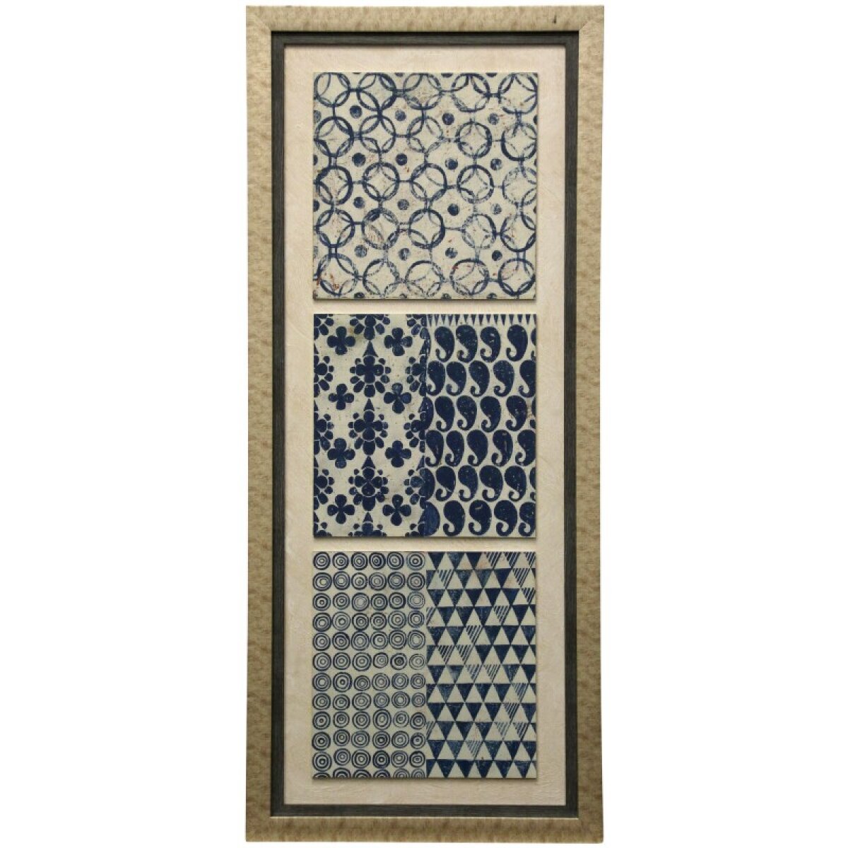 6f445641f5558ccbbfd0f3112ff0b66e Triptych Dimensional Textured Framed Print - Image 1