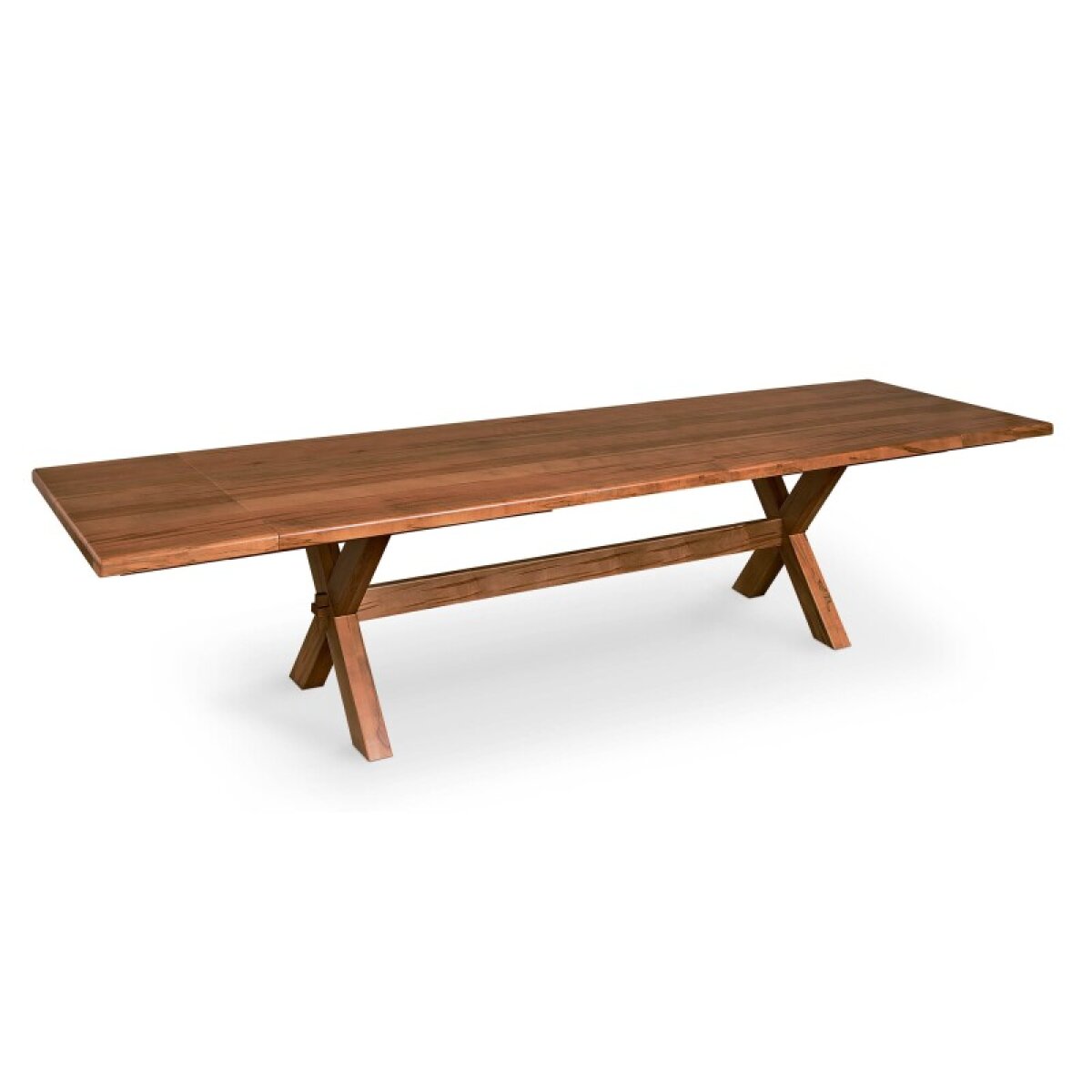 6f86befdfe56129ce74814c7f2fc5177 Crossbuck Dining Table with Extendable Leaves - Image 1