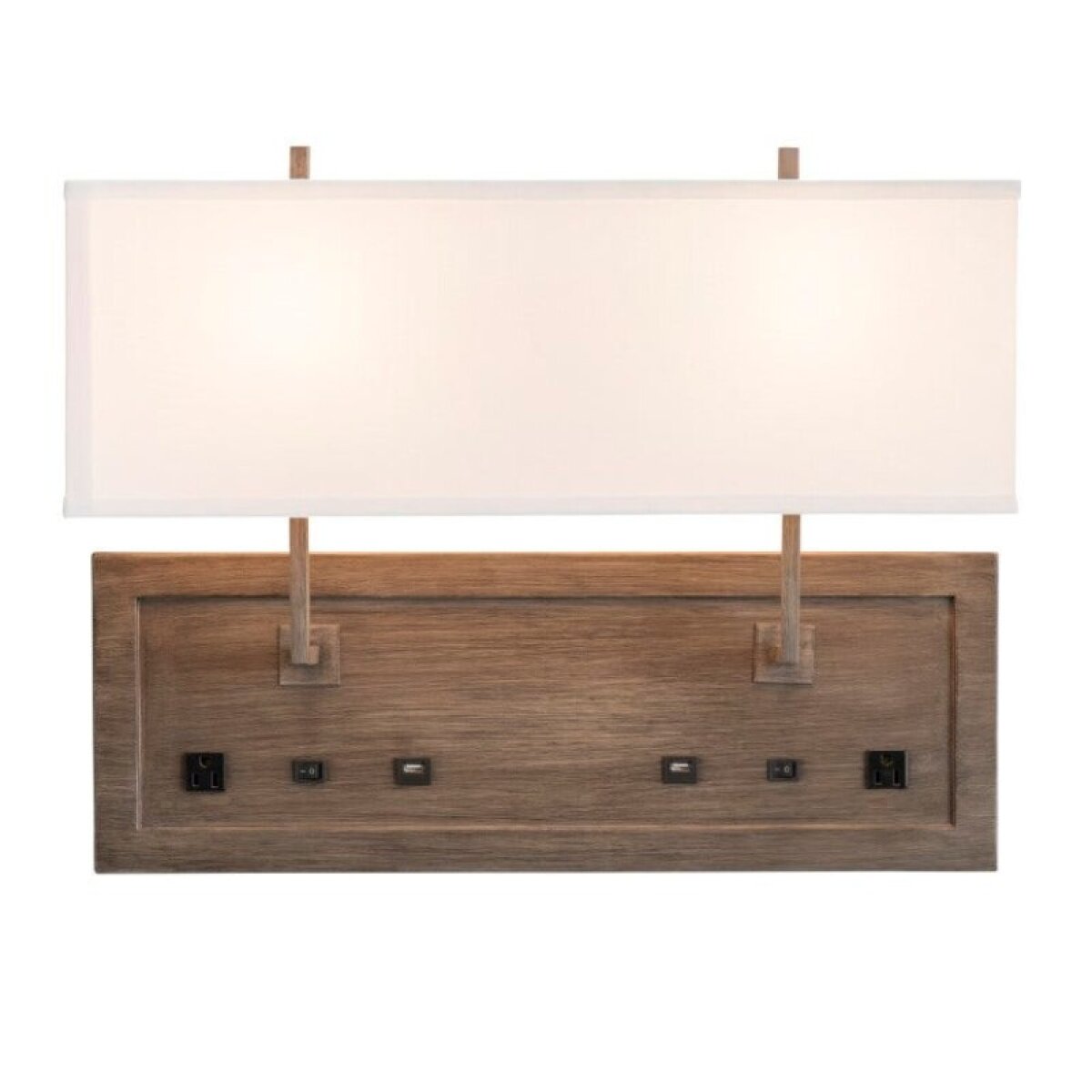 6fe6fd1347497bcaa58a7f9cd366db10 TH19" DOUBLE WALL MOUNT LAMP - Image 1