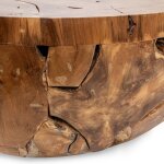 Garford Solid Wood Round Coffee Table - Natural - Image 5
