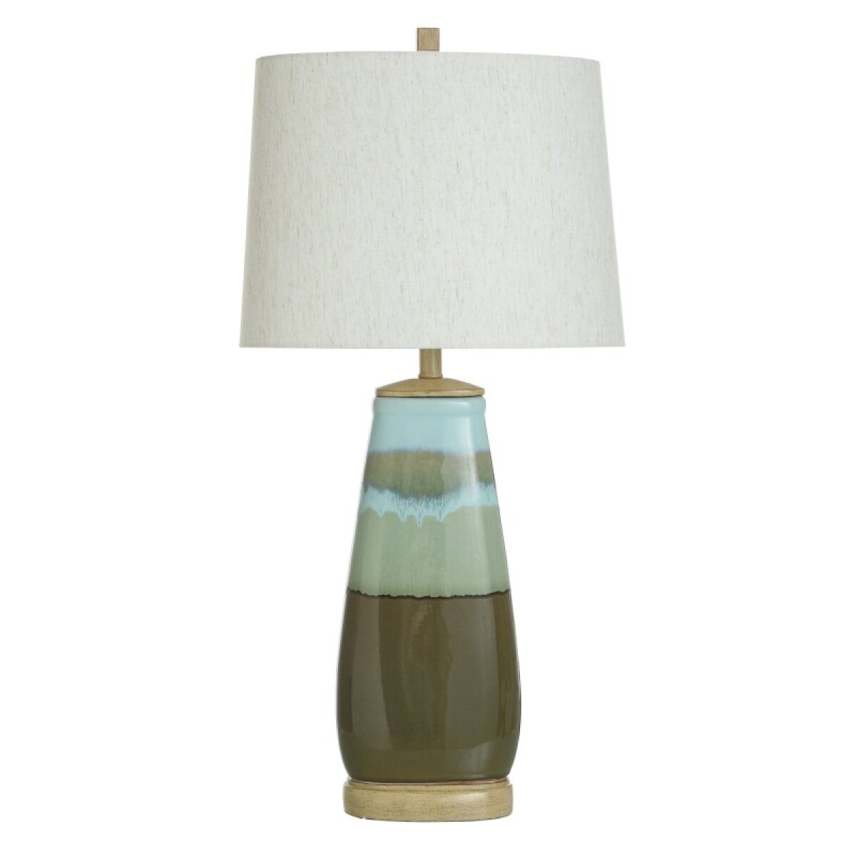 7034a8050e099e5a4c0d701aec7b8199 Millville Reactive Glaze Ceramic Transitional Table Lamp - Image 1