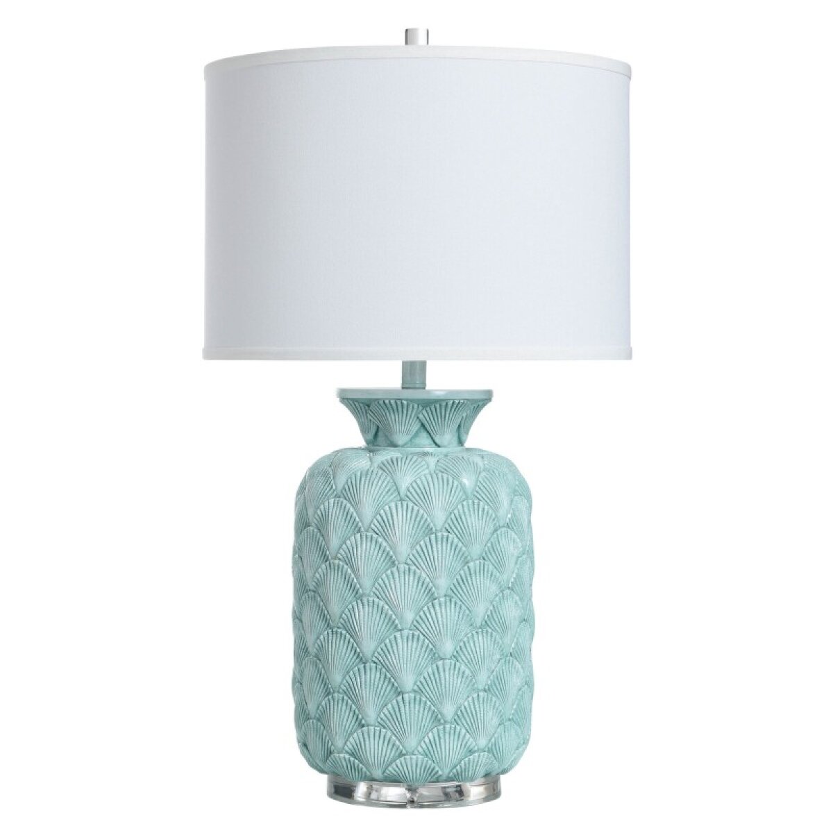 705badc8b53e1f8ae6a4b92fbef40153 Cibbe Blue Poly Table Lamp - Image 1