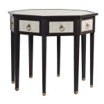 Dann Foley Lifestylecenter Tableivory Faux Shagreen And Black Veneer Finish - Image 8