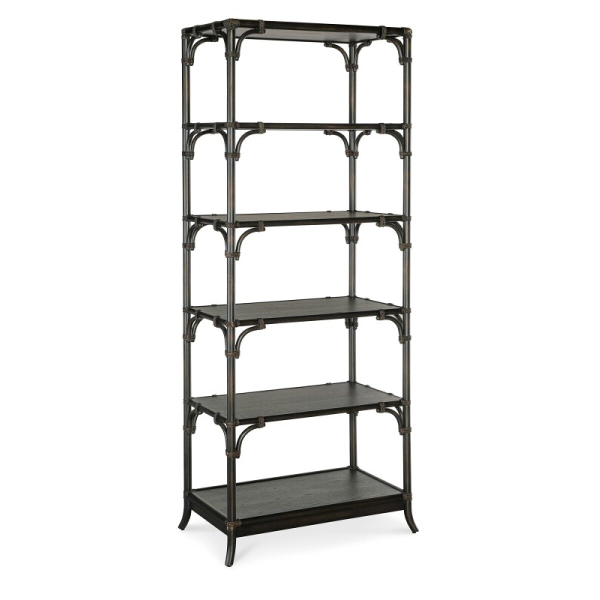 7159e850af84eca69909c27ee797802e Home Office Retreat Pole Rattan Bookcase - Image 1