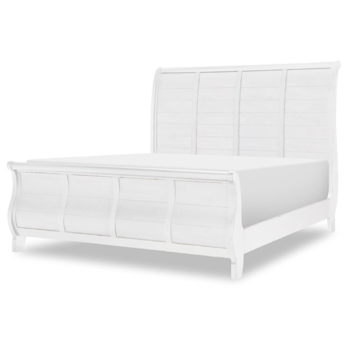 71788b9f5342e1c9c8e38c547d72b7eb Complete Sleigh Bed 6/6 King Picket Fence CLH4012-4306K - Image 1