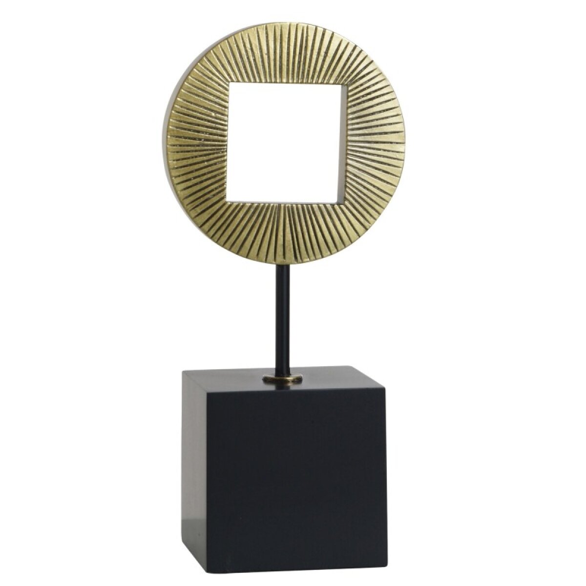 71795012aaf9de695f29cbe4daed4409 Norman Wyatt Home Auric Gold Molded Accessory 18in - Image 1