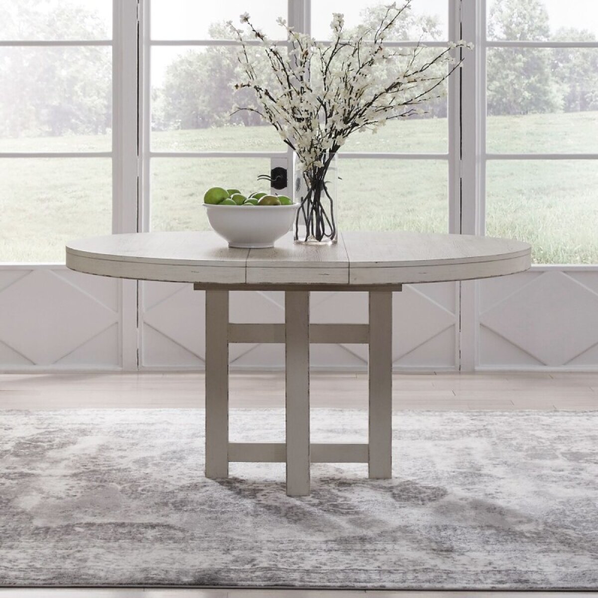 71a810591f85ce4b8d94f1b59e5f7db1 Pedestal Table Set - Image 1