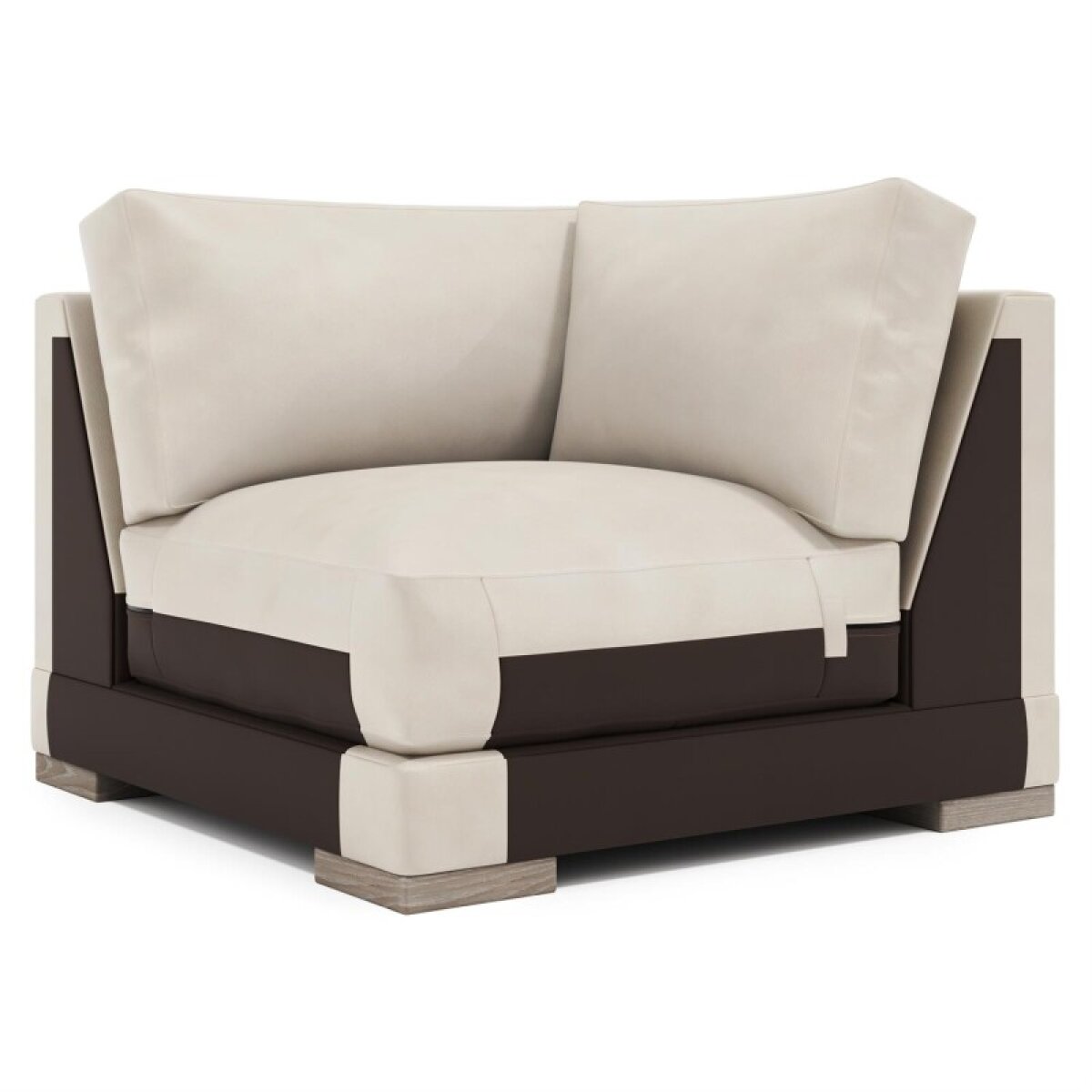 71e015b75dcee99023369e160cc5ce7e Lars Leather Corner Chair Without Pillows - Image 1
