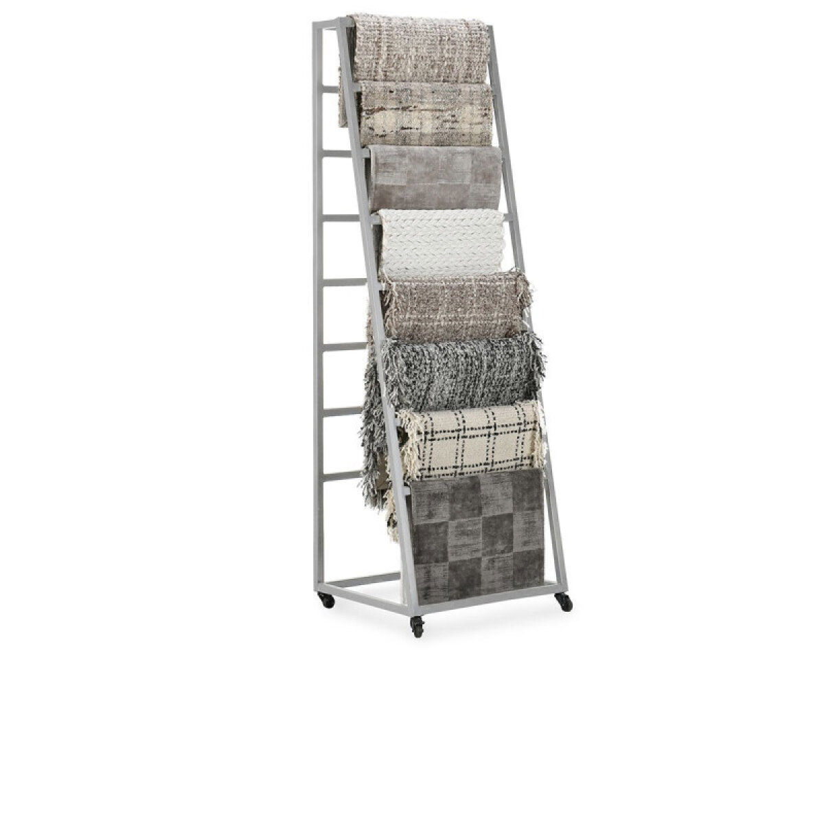 7205da806270c31125664d8d58af8c8a Ladder Display Rack - Silver - Image 1