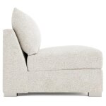 Helena Fabric Armless Chair Metal Foot - Image 4