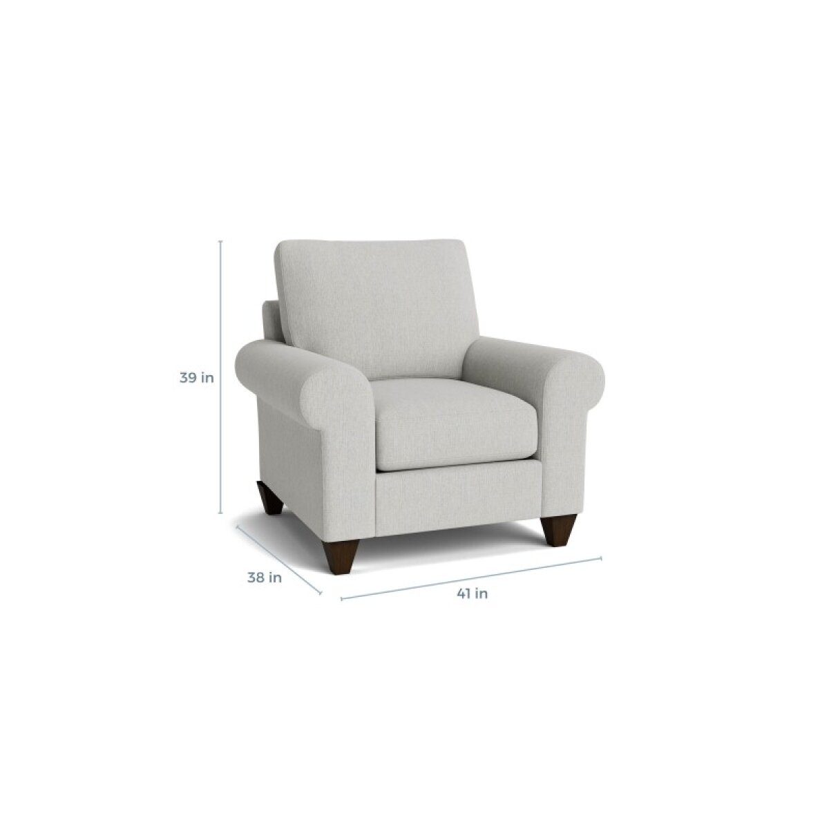 725fb366fff876f7f3c3add870aeaaa2 True Custom™ True CustomĀ® Large Roll Arm Accent Chair - Image 1
