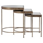 India Nesting Tables, Gold, S/3 - Image 10