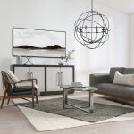 Kiannah Leather Club Chair - Jet Black - Image 7