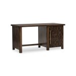 Norwood Solid Wood Desk - Bark Brown
