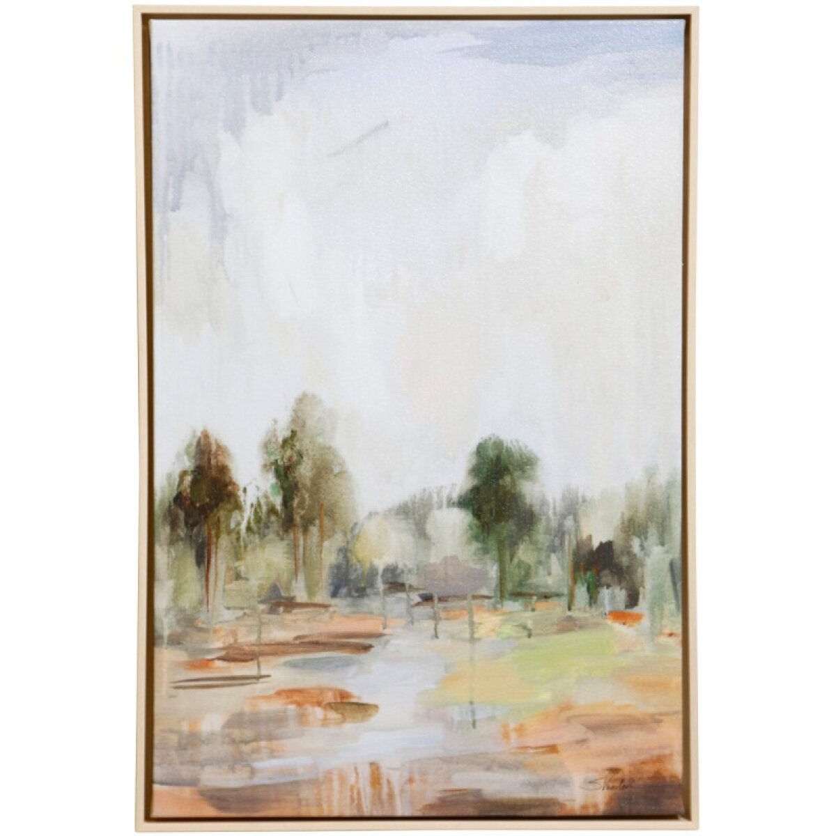 73133f7d8e29cd26ce59f14606051b2f Light Summer Rain Ii Printed & Framed Canvas - Image 1