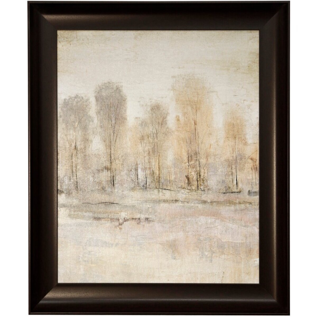 73d7add4185c1092ae2468c9643ad7b4 Peaceful Forest Ii Framed Textured Landscape Print - Image 1