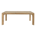 Crest Solid Wood Rectangle Dining Table - Warm Natural