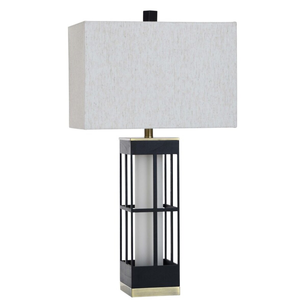 7407fc2e2890c66389220e5469939fb7 Bilzen Black Glass Table Lamp - Image 1