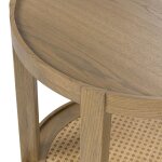 Devin Solid Wood Round End Table - Khaki Mist - Image 5