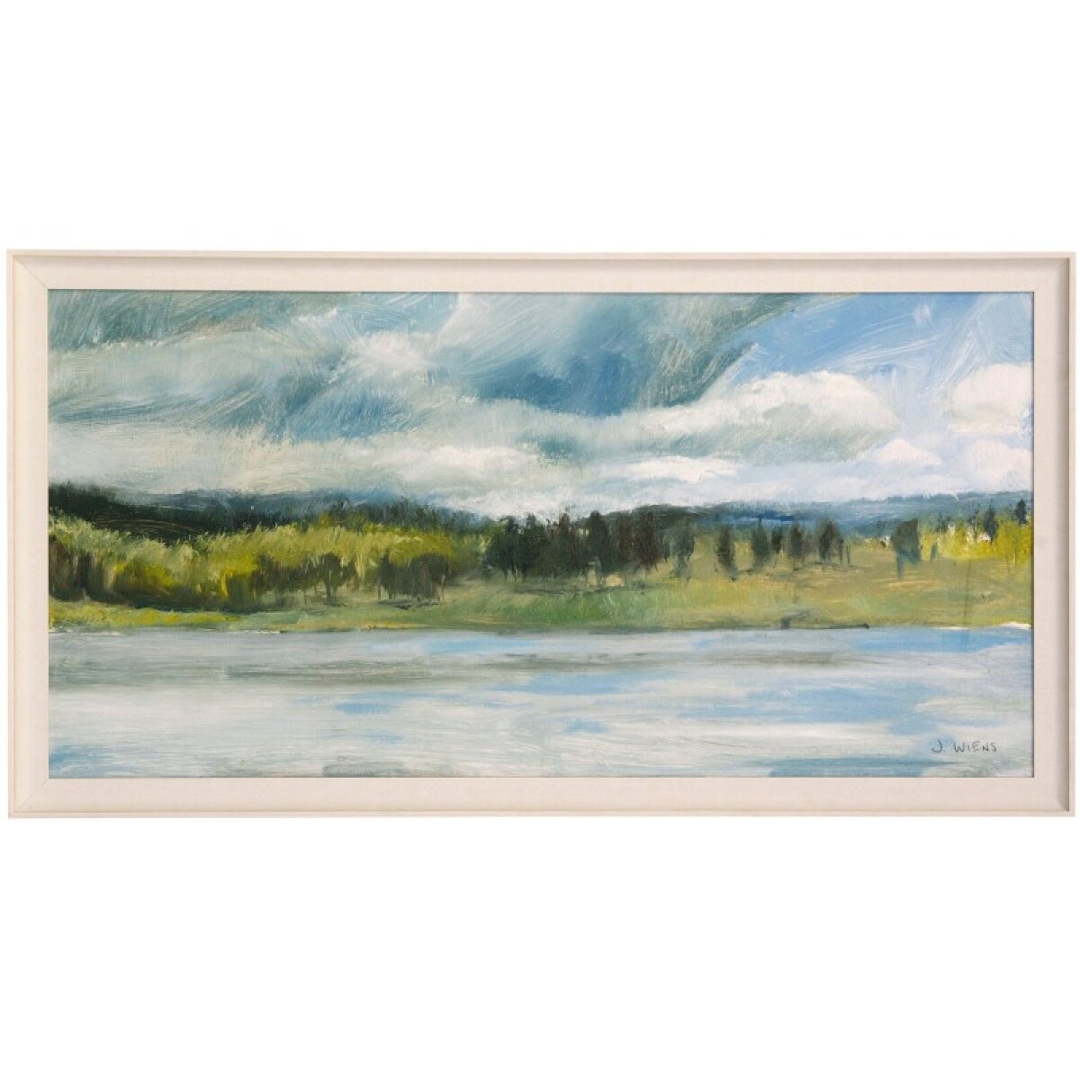 746061590dd91ae0d28a9a4c9af40edd Interior Lake I Textured Framed Print - Image 1