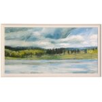 Interior Lake I Textured Framed Print
