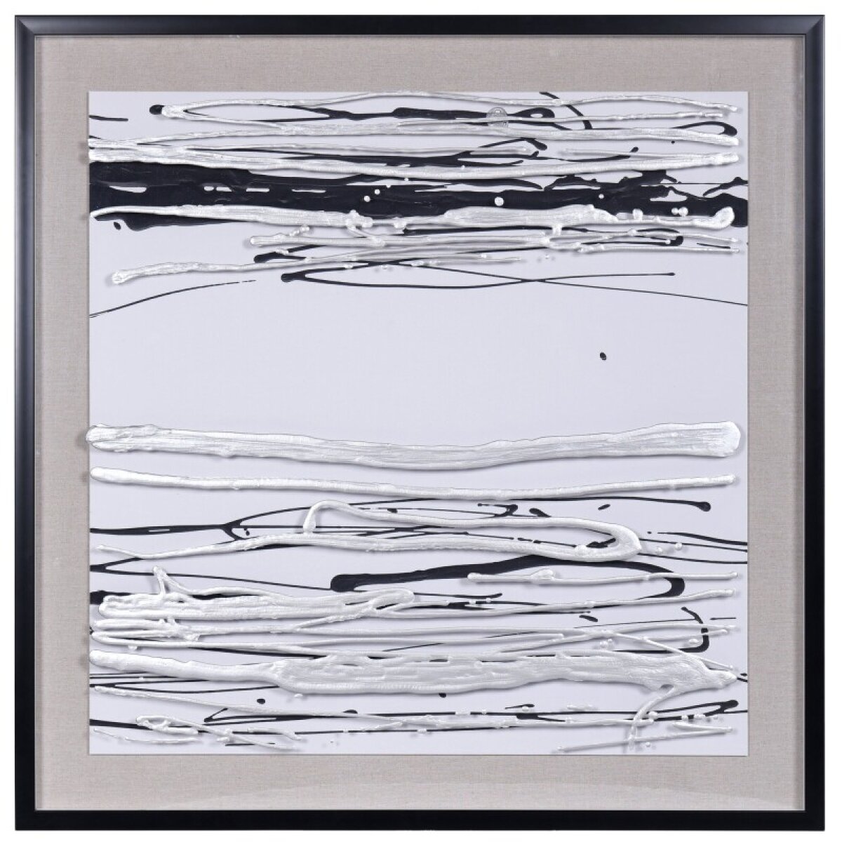 74818c6700450092a64985fbea2e8bea Topical Line Hand Applied Textured Paint In Shadow Box Under Plexi-glass - Image 1