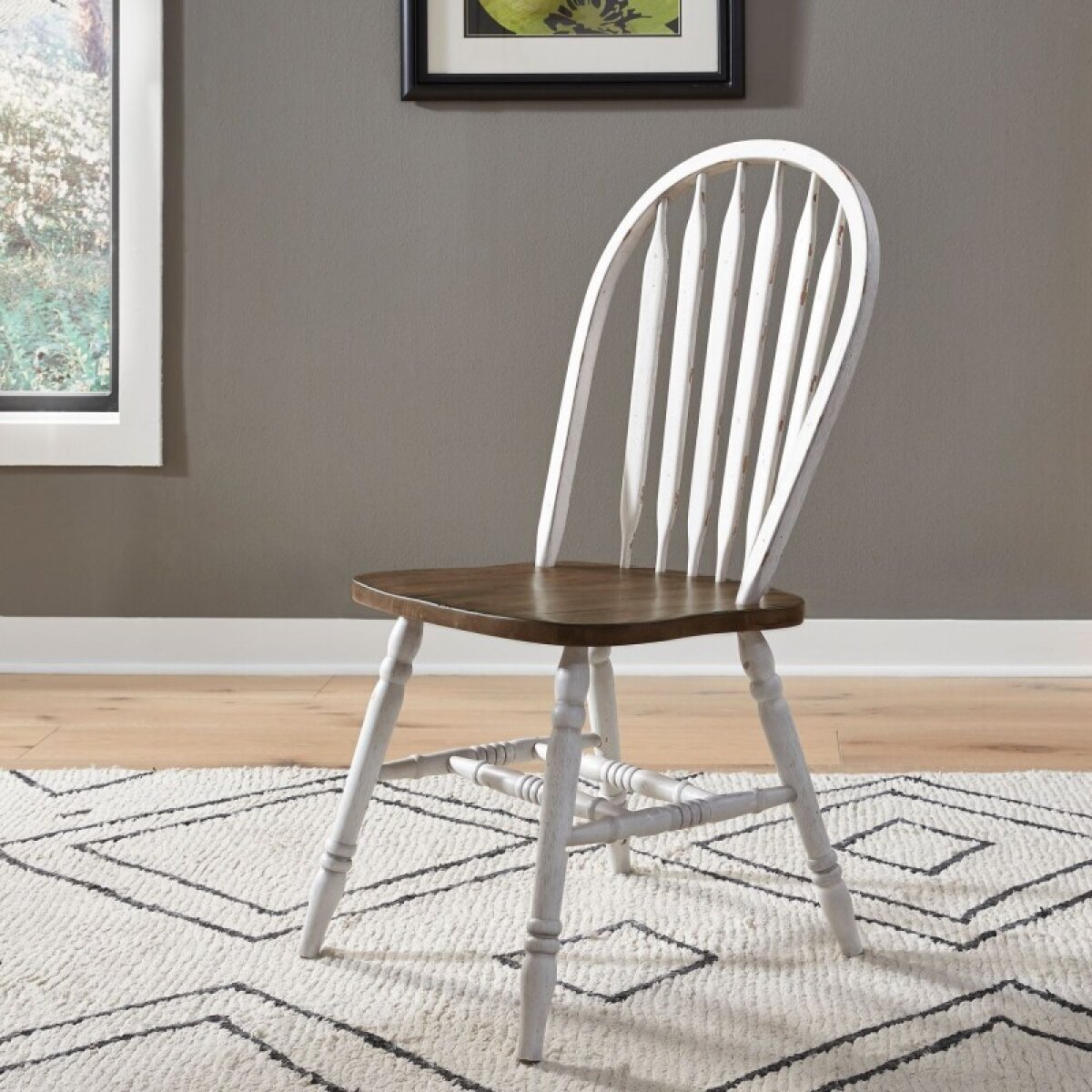 74920a6cd1d5b7ac1a904463c6c2c1a4 Carolina Crossing Windsor Side Chair- White - Image 1