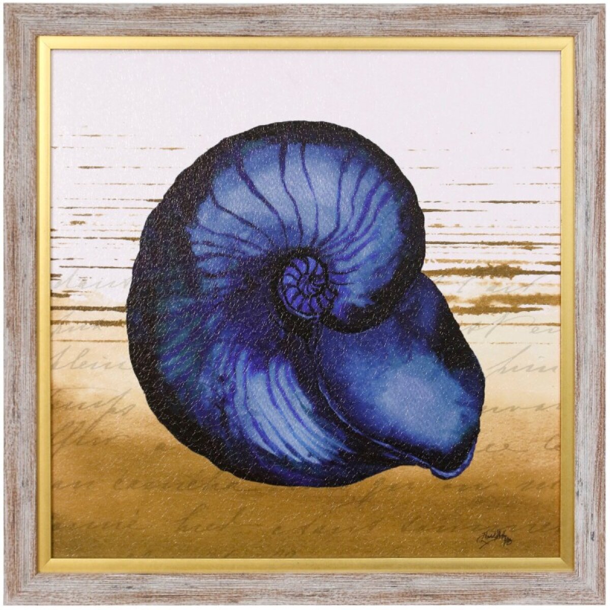 74b15909c9fdf2b0dbd50e5f37639937 Coastal Blue Iv Textured Framed Print - Image 1