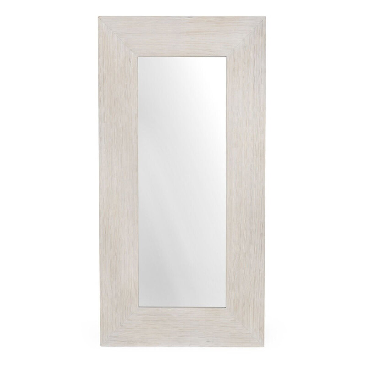 74bf96231487629088c9745145ac8796 Claire Solid Wood Floor Mirror - White - Image 1