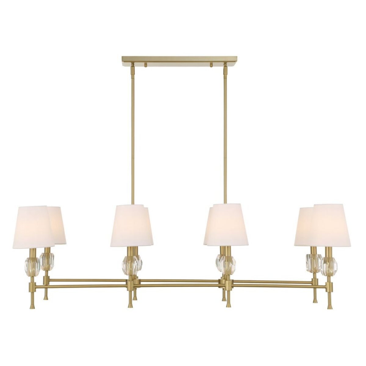 74d7ab156bc2a2b637b29fb4d3da17d6 Arques 8 Lt Linear Chandelier - Image 1
