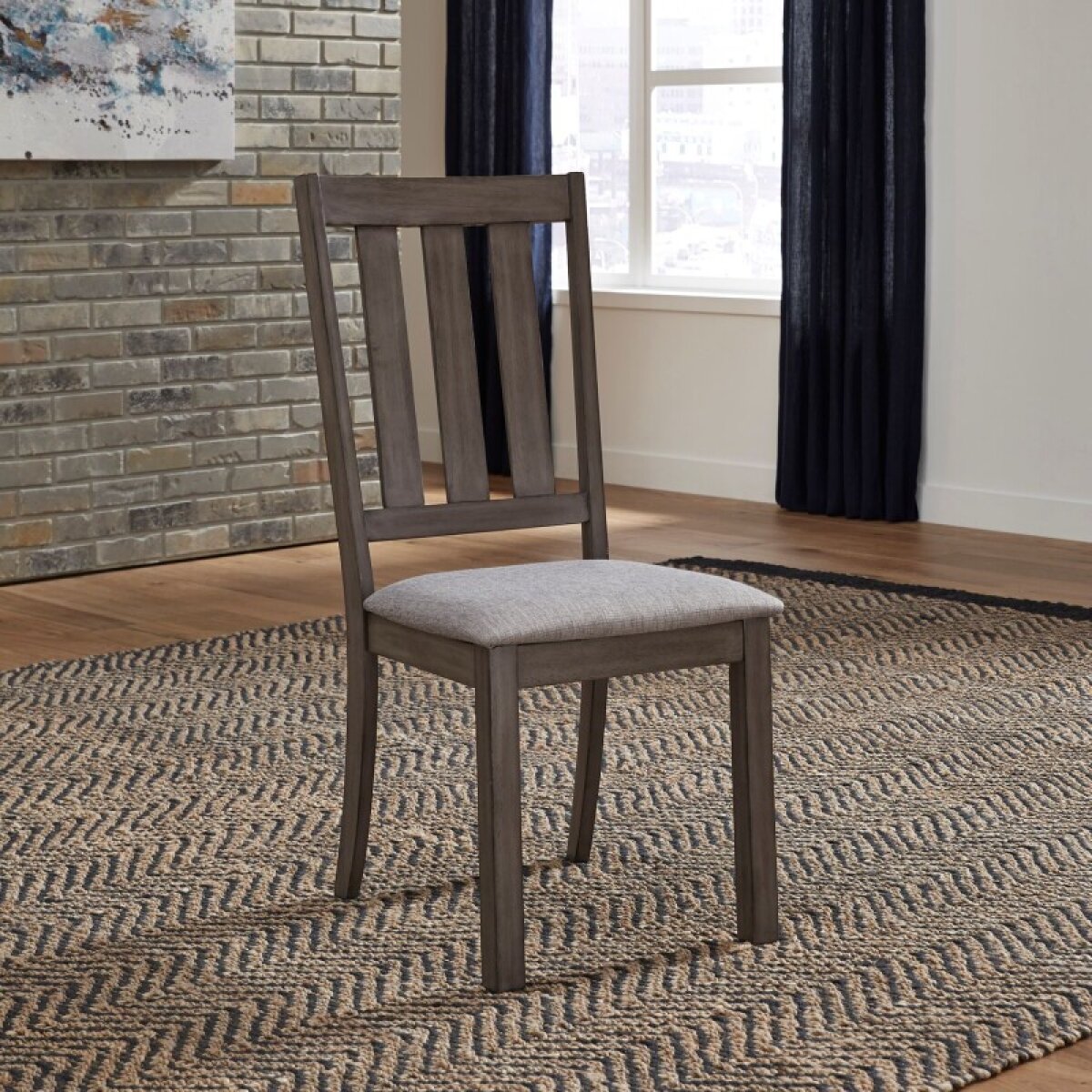 74d7ee39900878cad21b57bce317343a Tanners Creek Slat Back Side Chair (RTA) - Image 1