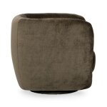 Nico Upholstered Swivel Chair - Olive Green - Image 4