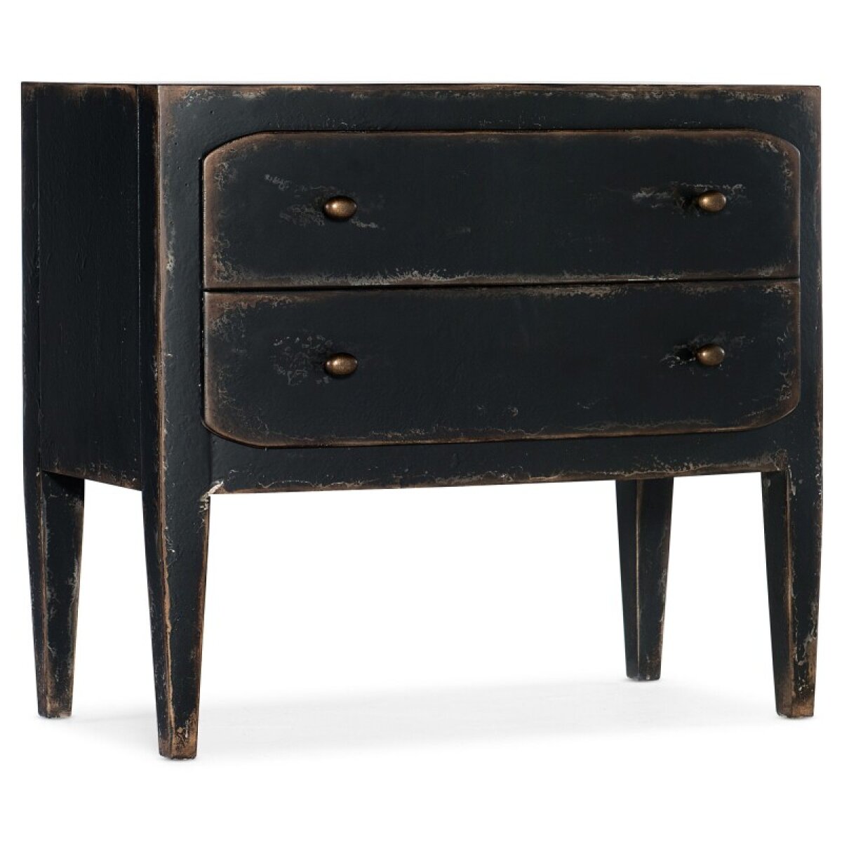 756fe8148a739bc67f53db2c09956d03 Bedroom Ciao Bella Two-Drawer Nightstand- Black - Image 1