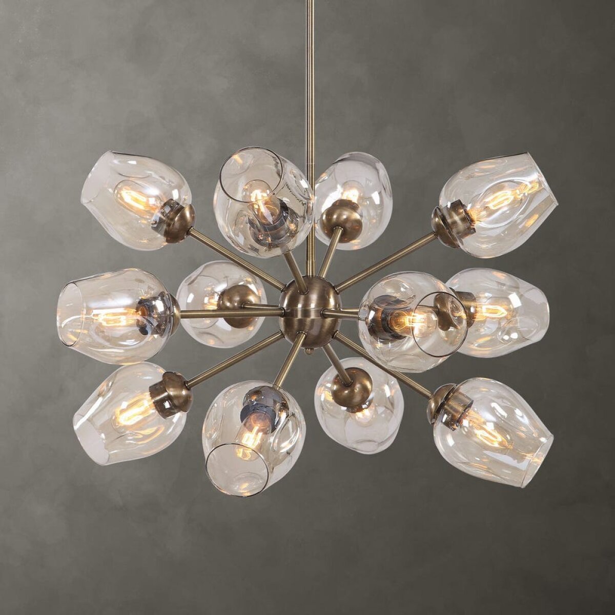 7572da70ce812eb120a41ccbd74f19f9 Chet, 12 Lt Chandelier - Image 1