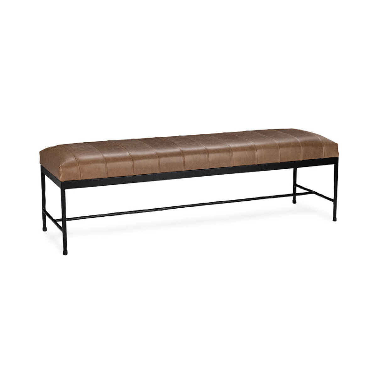 75864bd67af7957175d2988c395c3a8d Madeleine Leather Bench - Dune Walnut - Image 1