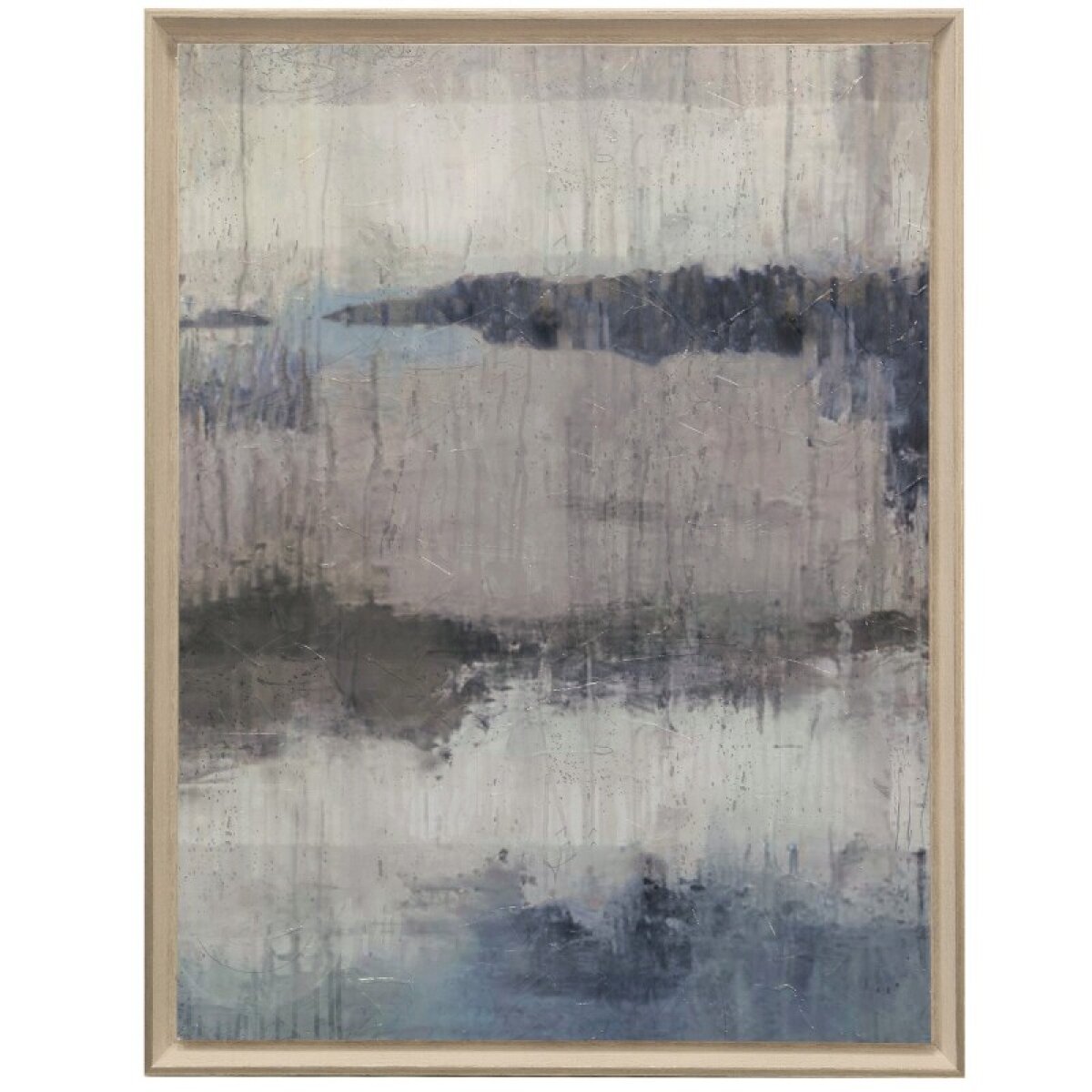 769d99fe98a91ee117c455a7698c9814 Study In Light Blue Textured Framed Print - Image 1