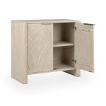 Ledro Solid Wood 2dr Cabinet - Cream - Image 6