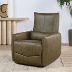 Thaya Leather Power Recliner - Earth Brown - Image 10