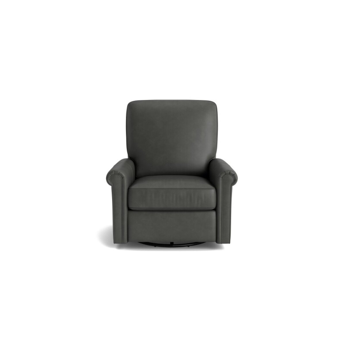 76f8527ca87ead94f22c2e4eb6a30310 Thompson Leather Panel Arm Swivel Glider Chair - Image 1