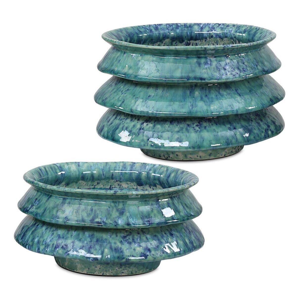 77475c776271510149531c91b35930ff Zigzag Bowls, S/2 - Image 1