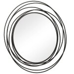 Whirlwind Round Mirror, Black - Image 5