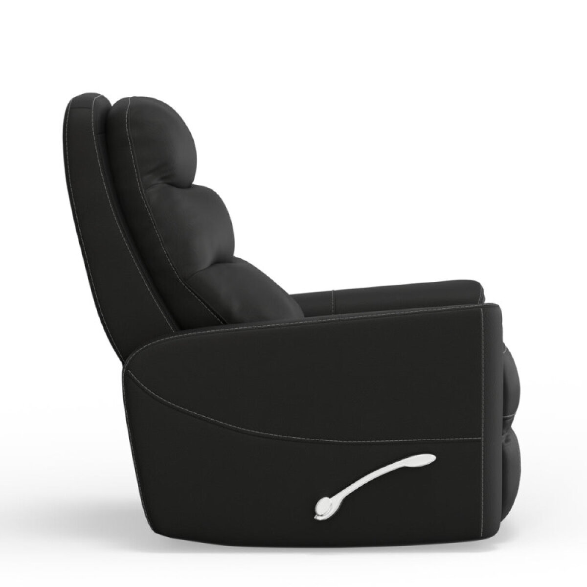77a771a9e95d35ce7d978cd33d1351a0 Hercules - Black Manual Swivel Glider Recliner - Image 1