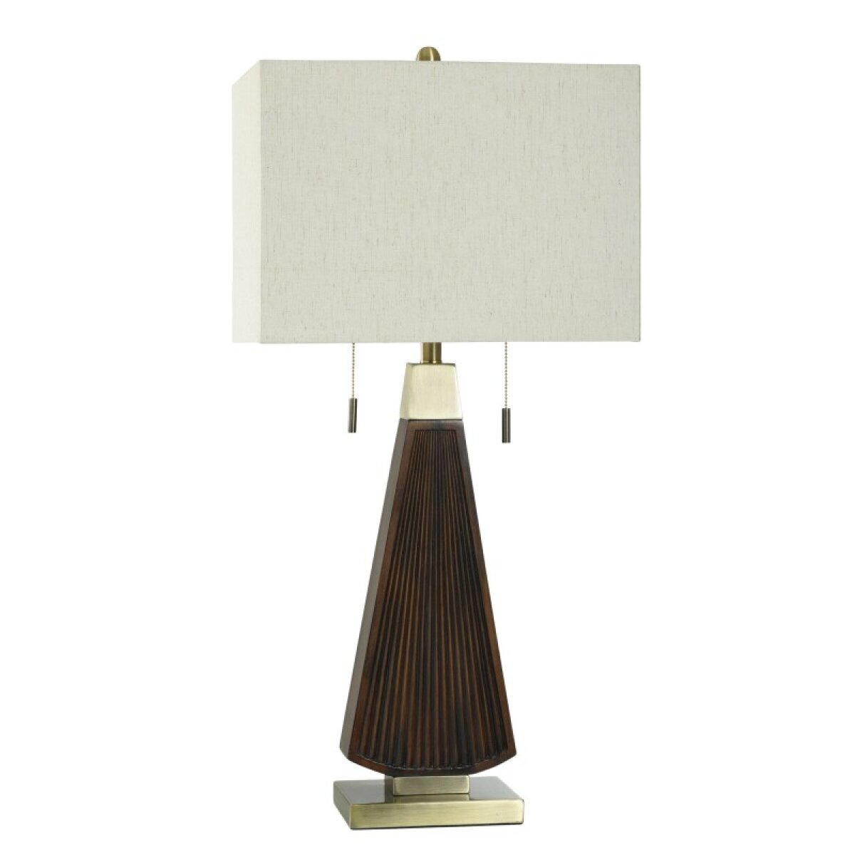 77c6f0cd5c84570f5b07f91576640eb7 Metronome Gold Poly Table Lamp - Image 1