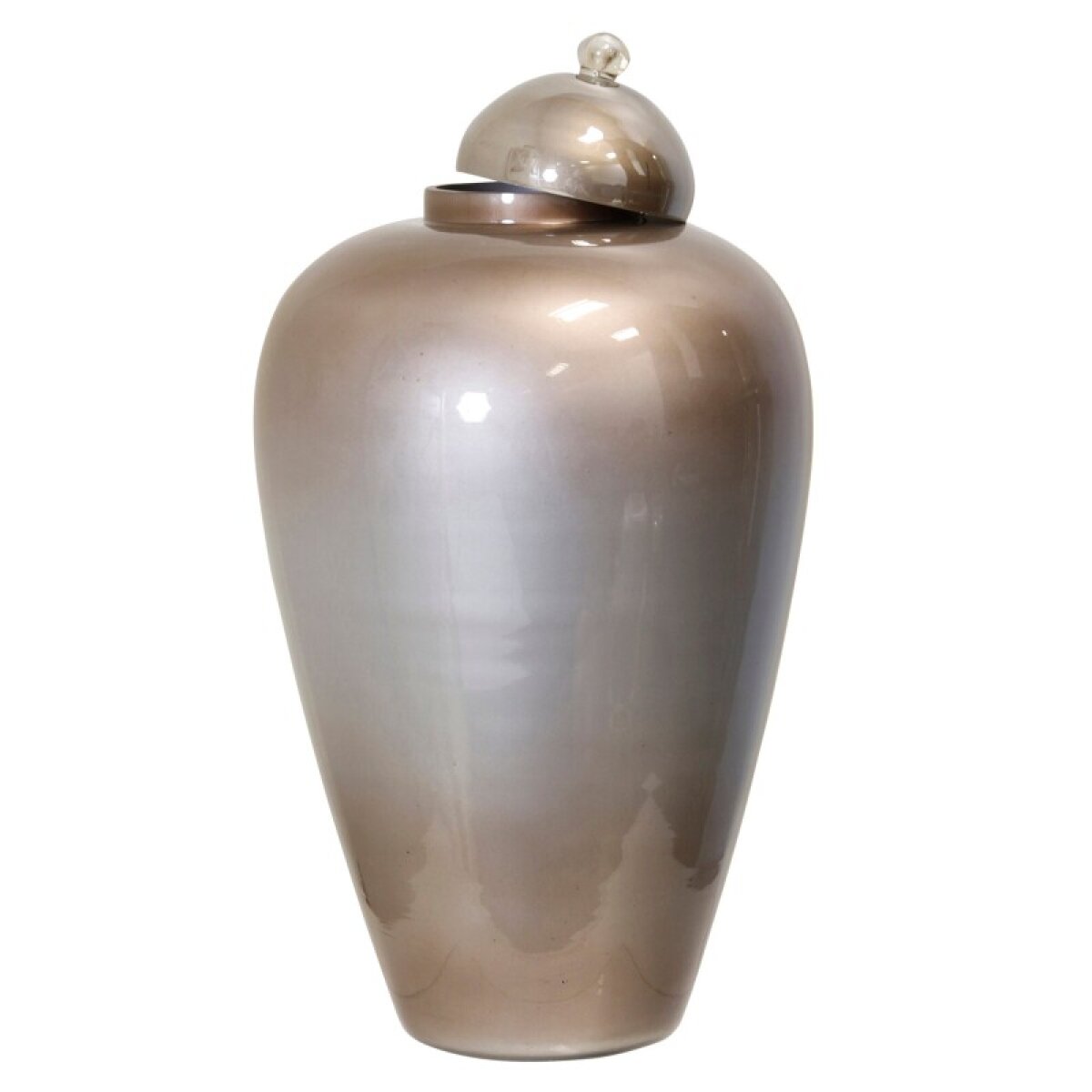 781a959e47d9b2029c5fd3b1d8fb0705 Ombre Urn Two Tone Silver With Lid - Image 1