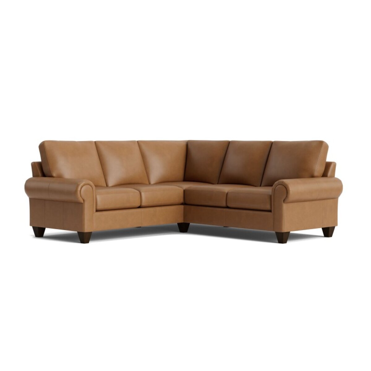 78b5655b8071579874218ccff57b2b31 True Custom™ True CustomĀ® Leather Large Panel Arm L-Shaped Sectional - Image 1